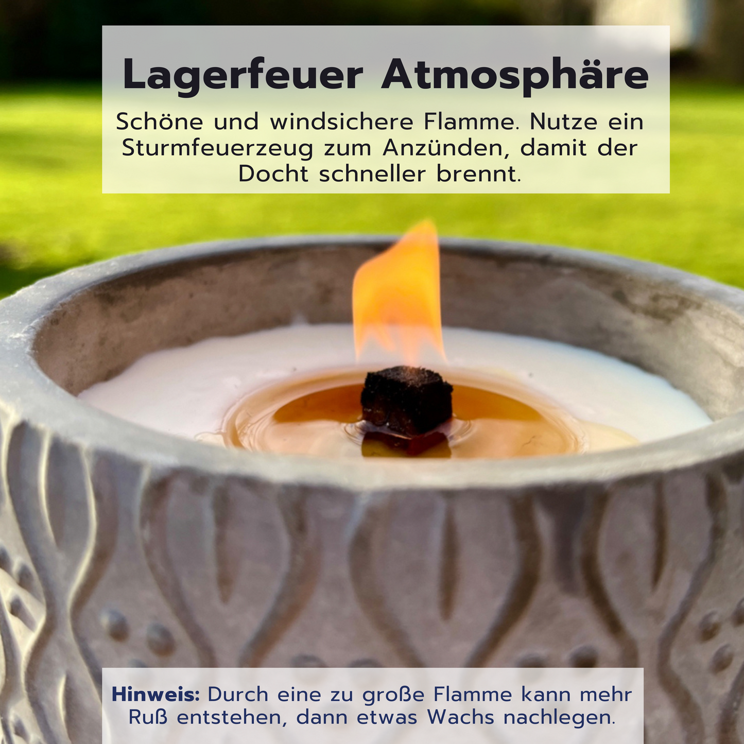 Dauerdocht für DIY Wachsfresser / Wachsfeuer / Outdoorkerze / Schmelzlicht