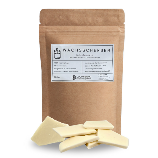 LUCHSBERG® Wachsscherben – Nachhaltiges Wachs zum Nachfüllen deines Wachsfressers