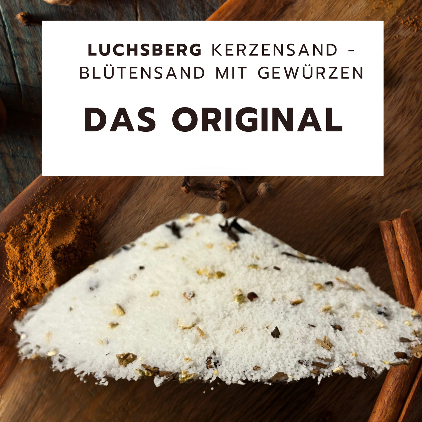 LUCHSBERG® Blütensand Pumpkinspice | aromatische Winter Kerze selber machen - inklusive Kerzendochte und Kerzensand | DIY Kerze selbst herstellen