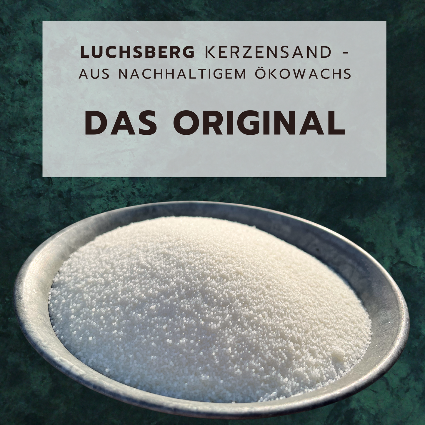 LUCHSBERG® Kerzensand | Nachhaltiger Kerzensand für DIY Kerzen | Wachskerze selber machen - inklusive Kerzendocht und Kerzensand