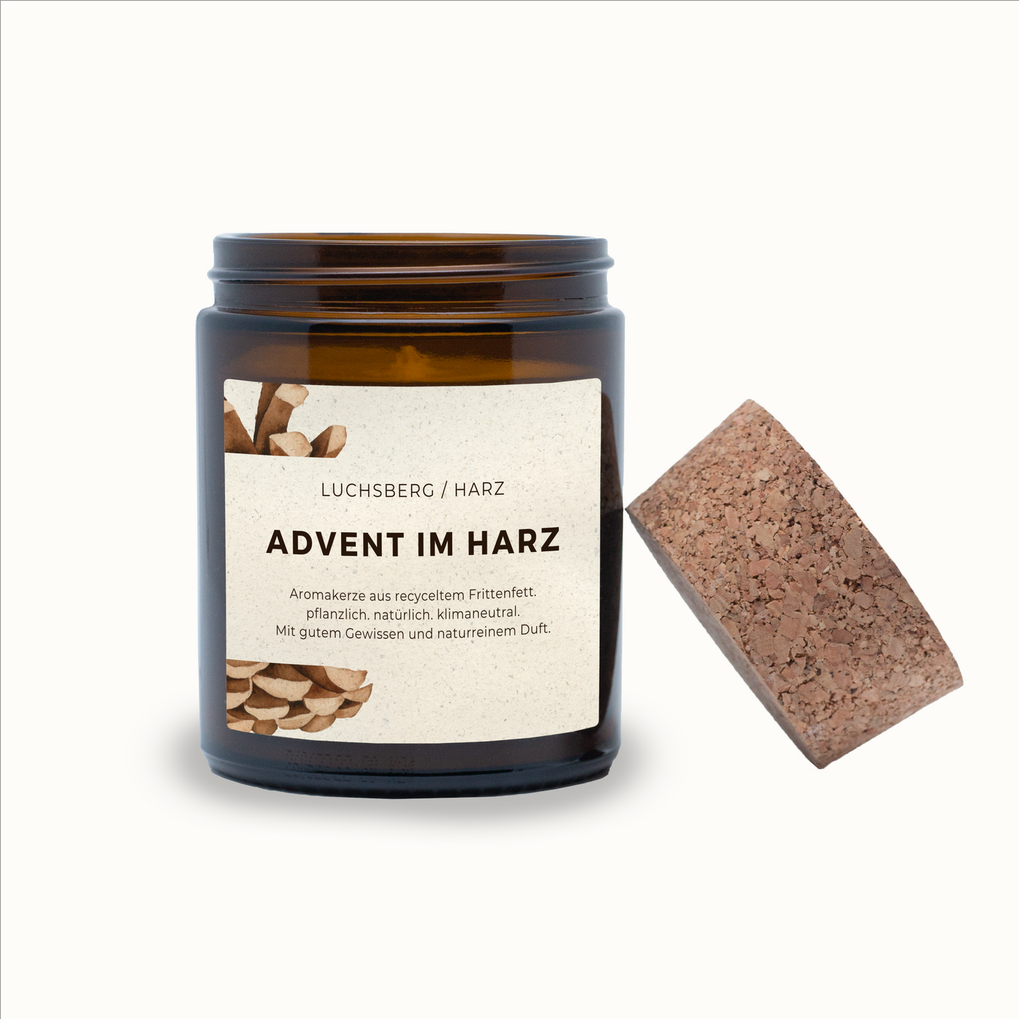 Advent in den Höfen, Weihnachten, Weihnachtskerze, Winterwald, Kerze, natürliche Duftkerze, Kerze mit ätherischen Ölen, Duftkerze mit ätherischen Ölen, Kerze aus Recyclingwachs, Kerze aus Pflanzenwachs, Kerze mit natürlichen Inhaltsstoffen, Nachhaltige Kerze, Kerze aus Quedlinburg, Kerzen aus dem Harz, Vegane Kerze, Aromatherapie