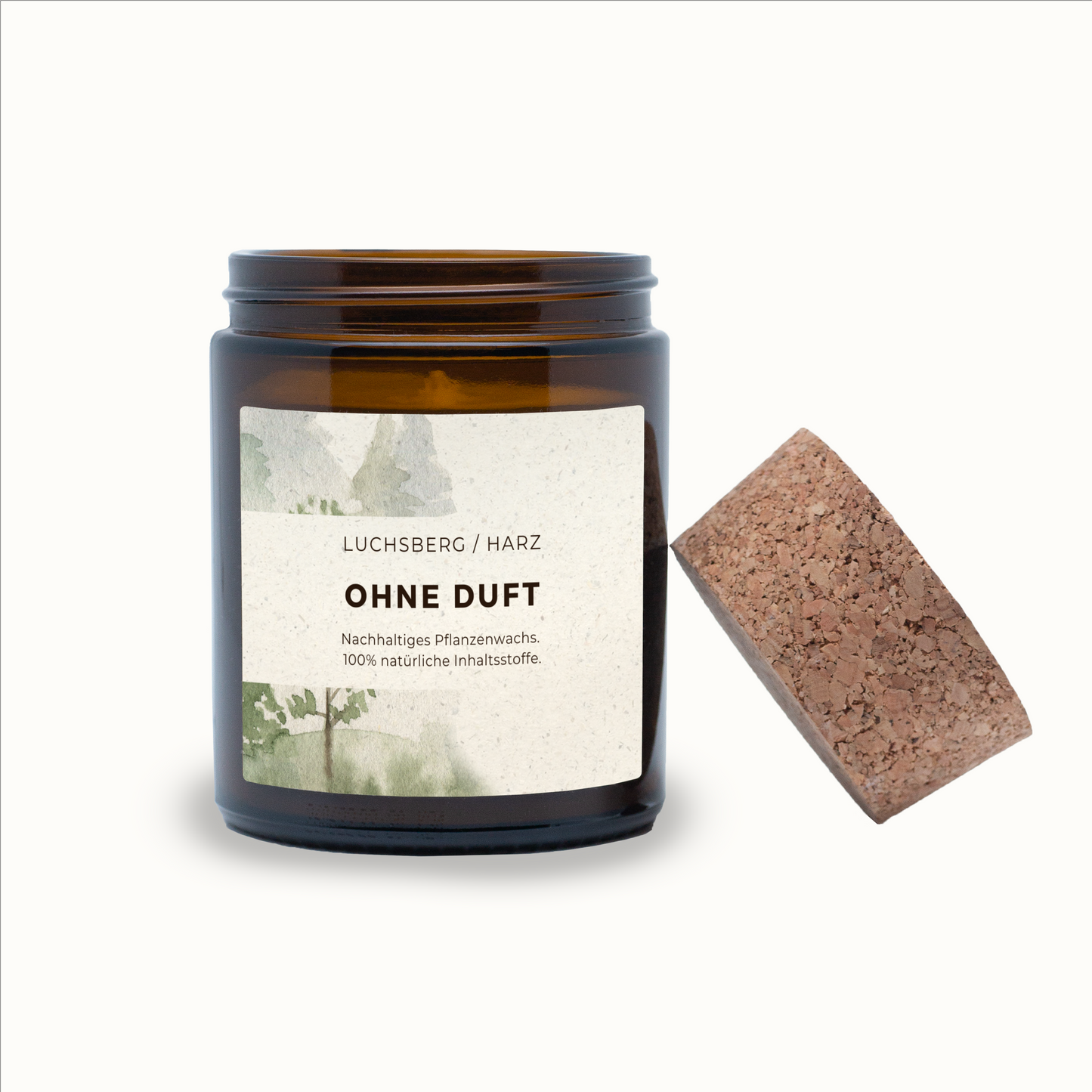 Natürliche Duftkerze, Kerze aus Recyclingwachs, Kerze aus nachhaltigem Wachs, Kerze ohne Duft, Kerze aus Pflanzenwachs